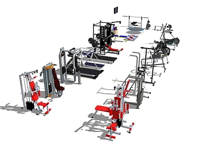 现代健身器械 健身器材组合