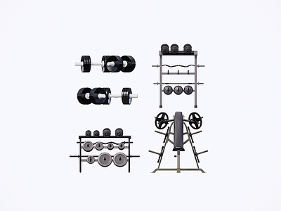 现代健身器械 健身器材组合