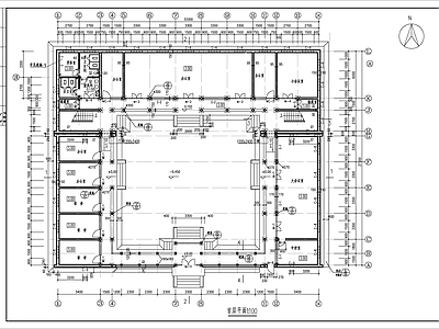 四合院风格办公楼建筑 施工图