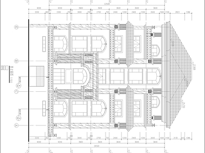 福建六层独栋别墅建筑 施工图