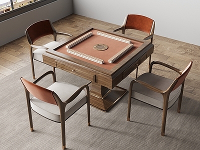 新中式麻将桌 麻将机 棋牌桌