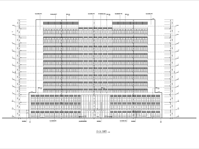 绵阳 某县人民医院十二层综合楼建筑 施工图