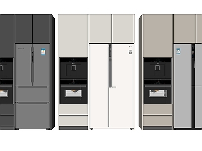 现代冰箱双门组合