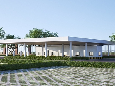 现代厂房仓库建筑