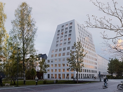 街景 窗外景 黄昏 环境