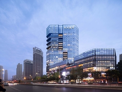 街景 窗外景 黄昏 环境