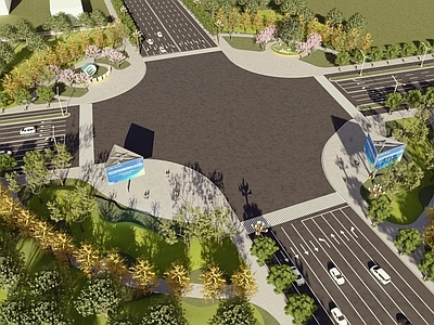 市政道路交叉口景观