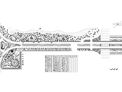 城市公路道路景观平面图