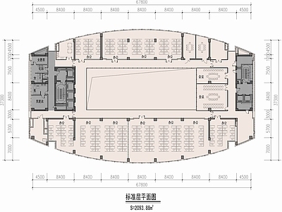 50米高层办公塔楼建筑 施工图