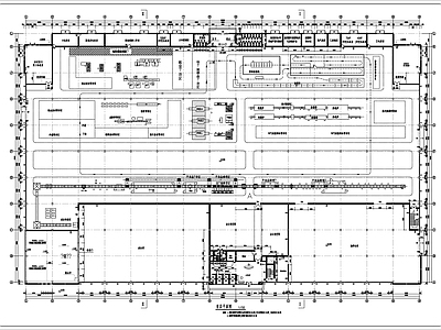 马达生产车间厂房建筑 施工图 工业建筑