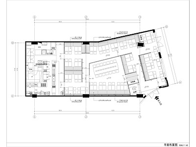 中餐厅餐饮空间室内 施工图