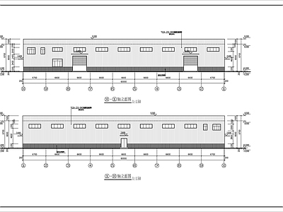 钢结构生产车间建筑 施工图 工业建筑