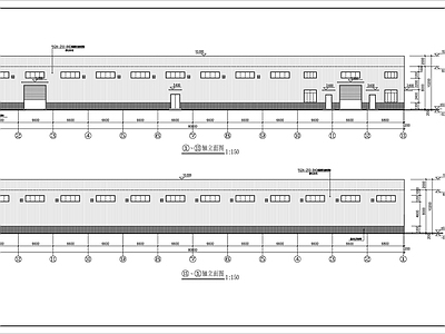 某厂区仓库钢构建筑 施工图 工业建筑