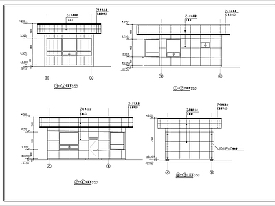 门卫结构建筑 施工图