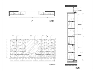 书柜储物柜节点 施工图 柜类 家具节点详图