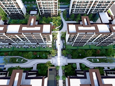 新中式住宅景观大区