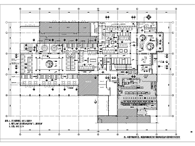 现代餐厅室内 施工图