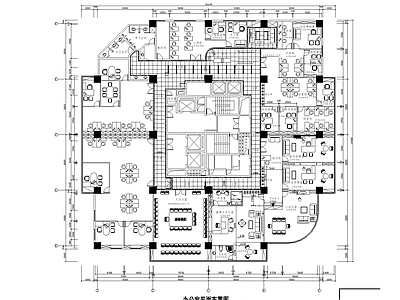 现代办公室室内 施工图