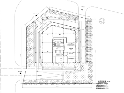 多层办公楼建筑 施工图