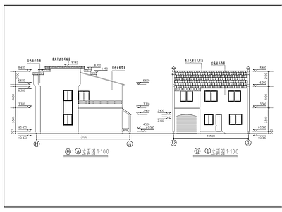 两层农村自建房建筑 施工图