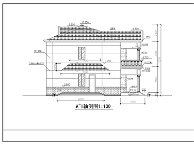 两层农村自建房建筑 施工图