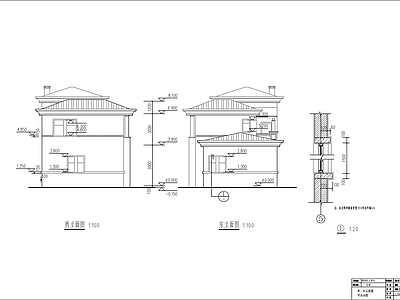 两层农村自建房建筑 施工图