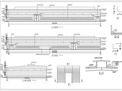 某钢结构生产厂房建筑 施工图 工业建筑