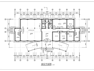 厂区办公楼建筑 施工图