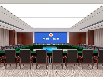 现代音视频多功能会议厅