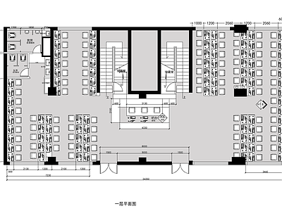 两层时尚网咖 施工图