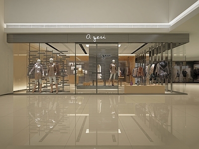现代服装鞋店 服装店 服装店门头 场服装店 男装店 女装店