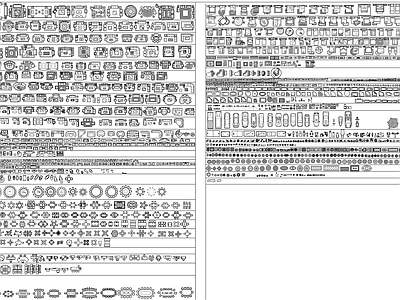 平面图库 平面图块