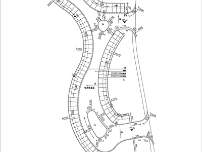 景观生态停车场一二详图 施工图 户外