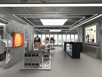 工业风服装店