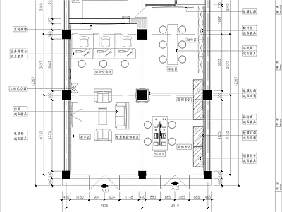 青年路手机营业展厅 效果图 施工图