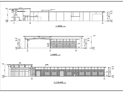 奔驰4s店建筑图 施工图 展销厅