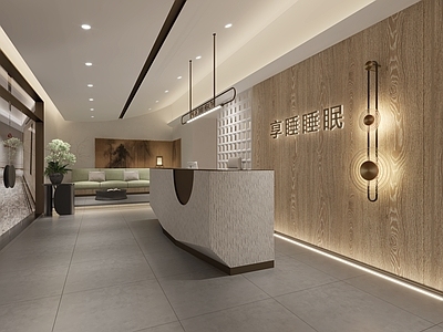 现代美容店spa 大厅