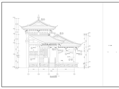 仿古戏楼 施工图