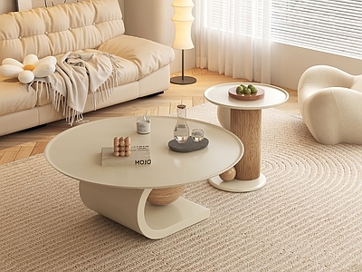 现代茶几 子母茶几 饰品 摆件 休闲沙发  圆形 子母形 实木 亚克力茶几 圆茶几