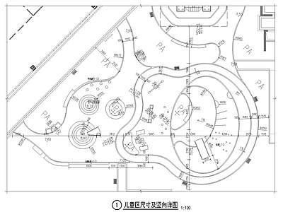 儿童游乐场 施工图 游乐园