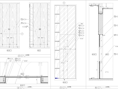 柜体节点大样图 施工图 柜类 家具节点详图