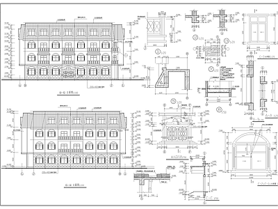 招待所建筑 施工图