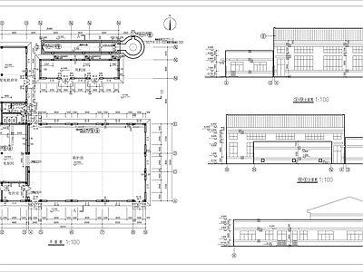 锅炉房建筑 施工图 工业建筑