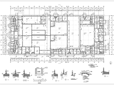 冷熟食加工车间建筑 施工图 工业建筑