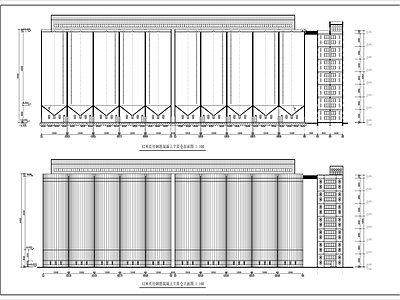 粮食筒仓建筑 施工图 工业建筑