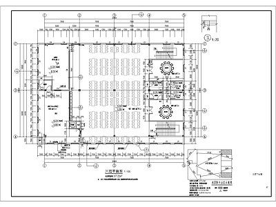 食堂含建筑结构水电暖通建筑 施工图   食堂建筑