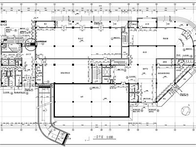 高层银行办公楼建筑 施工图