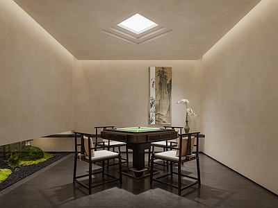 侘寂风棋牌室
