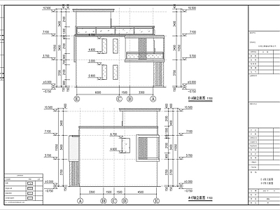 三层简约风格自建房建筑 施工图