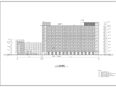 现代风格九层假日酒店建筑施工图